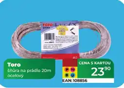 Tamda Foods Toro šňůra na prádlo 20m ocelový nabídka
