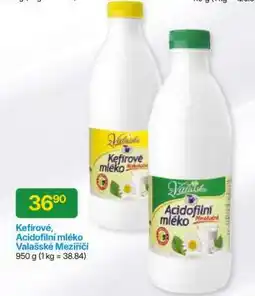 Hruška Kefírové, Acidofilní mléko Valašské Meziříčí nabídka