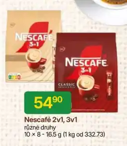 Hruška NESCAFÉ 2V1, 3V1 nabídka