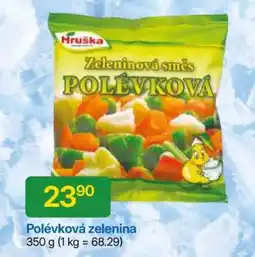 Hruška Polévková zelenina nabídka
