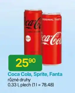 Hruška COCA COLA / SPRITE / FANTA nabídka