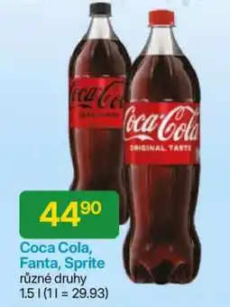 Hruška Coca-Cola, Fanta, Sprite nabídka