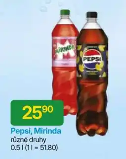 Hruška Pepsi, Mirinda nabídka