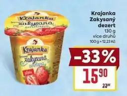 Billa Krajanka Zakysaný dezert nabídka