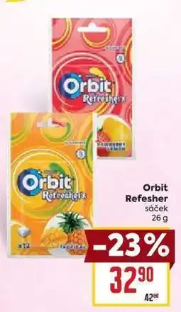 Billa Orbit Refresher sáček 26 g nabídka