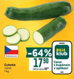 Billa Cuketa volná nabídka