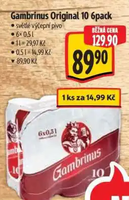 Albert Gambrinus Originál 10 6pack nabídka