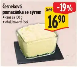 Albert Česneková pomazánka se sýrem nabídka