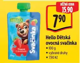 Albert Hello Dětská ovocná svačinka nabídka