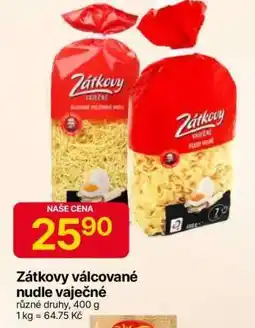 Hruška Zátkovy válcované nudle vaječné nabídka