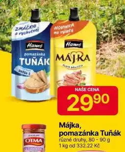 Hruška Májka, pomazánka Tuňák nabídka