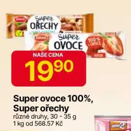Hruška Super ovoce 100%, Super ořechy nabídka