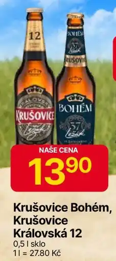 Hruška Krušovice Bohém Krušovice Královská 12 nabídka