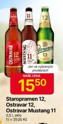 Hruška Staropramen 12, Ostravar 12, Ostravar Mustang 11 nabídka