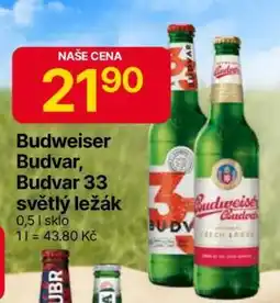Hruška BUDWEISER BUDVAR, BUDVAR 33* světlý ležák nabídka
