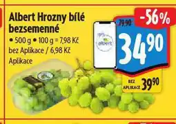 Albert Hrozny révy vinné bílé nabídka