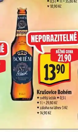 Albert Krušovice bohém nabídka