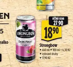 Albert Strongbow cider nabídka