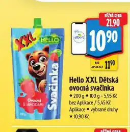 Albert Hello dětská ovocná svačinka nabídka