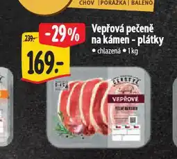 Albert Vepřová pečeně na kámen nabídka