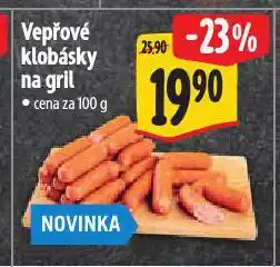 Albert Vepřové klobásky na gril nabídka