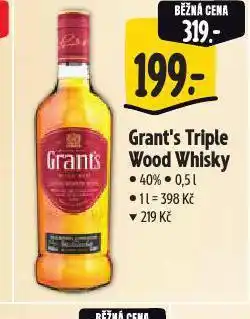 Albert Grant's triple wood whisky nabídka