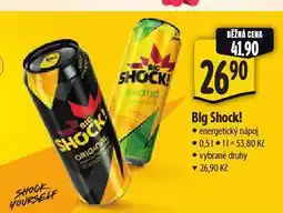 Albert Big shock! energetický nápoj nabídka