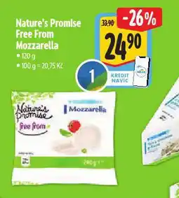 Albert Free from mozzarella nabídka