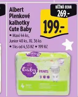 Albert Cute baby plenkové kalhotky nabídka