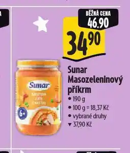 Albert Sunar bio masozeleninový příkrm nabídka