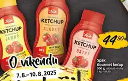 COOP TIP Spak Gourmet kečup nabídka