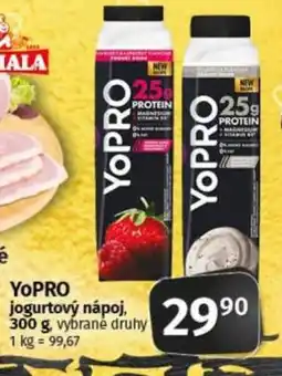 COOP TIP YOPRO jogurtový nápoj nabídka