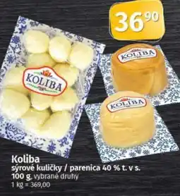 COOP TIP Koliba sýrové kuličky / parenica 40 % t. v s. nabídka