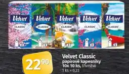 COOP TIP Velvet Classic papírové kapesníky nabídka