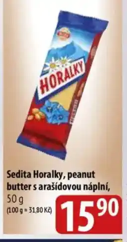 Bala Sedita Horalky, peanut butter s arašídovou náplní nabídka