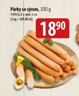 Bala Párky se sýrem nabídka