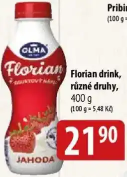 Bala OLMA Florian drink nabídka