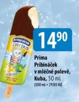 Bala Prima Pribináček v mléčné polevě, Kuba nabídka