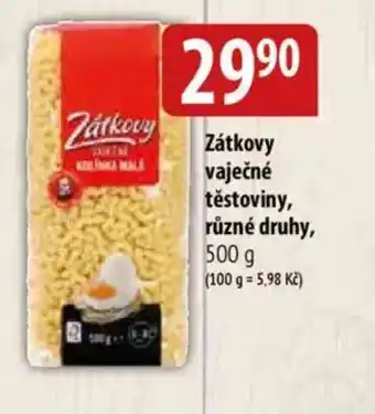 Bala Zátkovy vaječné těstoviny nabídka