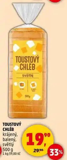 Penny Market TOUSTOVÝ CHLEB světlý, 500 g nabídka