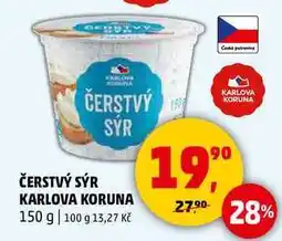 Penny Market ČERSTVÝ SÝR KARLOVA KORUNA, 150 g nabídka