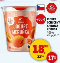 Penny Market JOGURT OCHUCENÝ KARLOVA KORUNA, 400 g nabídka