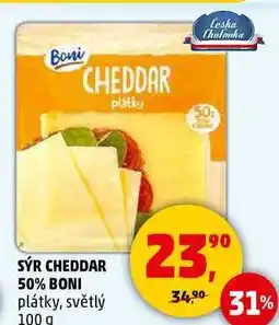 Penny Market SÝR CHEDDAR 50% BONI plátky, světlý, 100 g nabídka