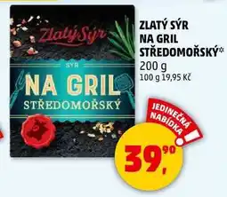 Penny Market ZLATÝ SÝR NA GRIL STŘEDOMOŘSKÝ, 200 g nabídka