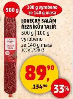 Penny Market LOVECKÝ SALÁM ŘEZNÍKŮV TALÍŘ, 500 g nabídka