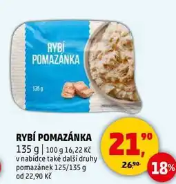 Penny Market RYBÍ POMAZÁNKA, 135 g nabídka