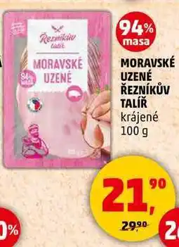 Penny Market MORAVSKÉ UZENÉ ŘEZNÍKŮV TALÍŘ krájené, 100 g nabídka