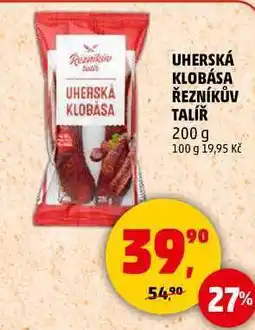 Penny Market UHERSKÁ KLOBÁSA ŘEZNÍKŮV TALÍŘ, 200 g nabídka