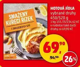 Penny Market HOTOVÁ JÍDLA vybrané druhy, 450/520 g nabídka