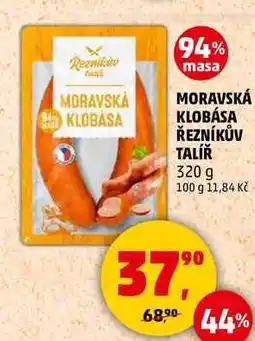 Penny Market MORAVSKÁ KLOBÁSA ŘEZNÍKŮV TALÍŘ, 320 g nabídka